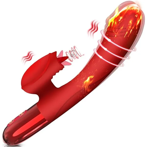G Spot Vibrators Anal Dildo Vibrators (Red)
