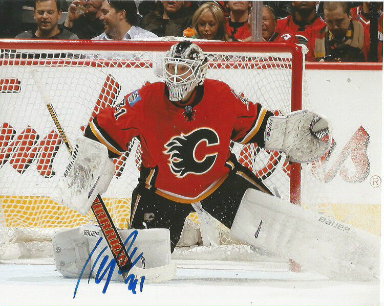 Calgary Flames Karri Ramo Autographed Signed 8x10 Photo Poster painting COA D