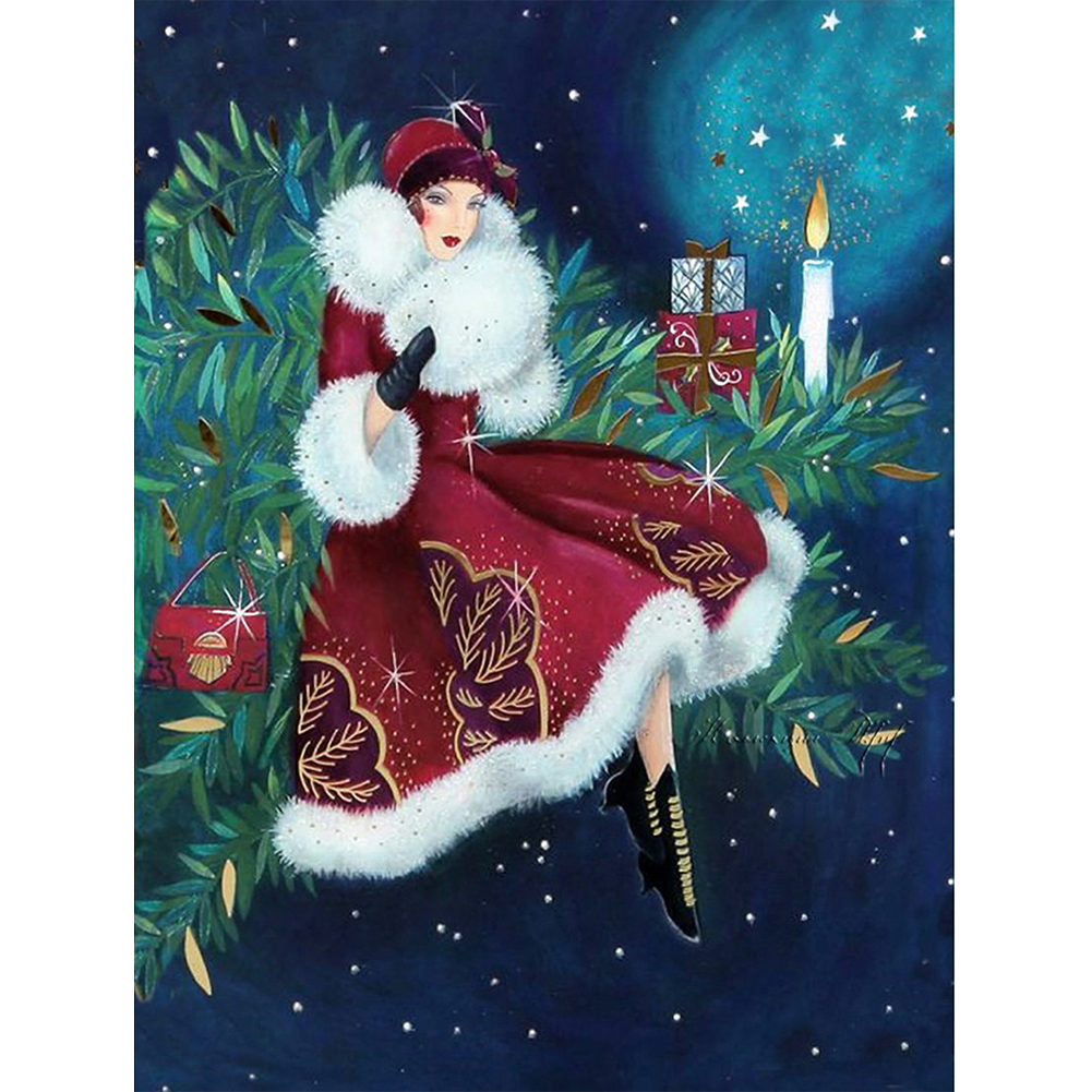 

Elegant Lady - 11CT Stamped Cross Stitch - 40*50CM, 501 Original