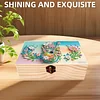 5D DIY Diamond Painting Handmade Wood Storage Box Crystal Storage Case (Guitar)