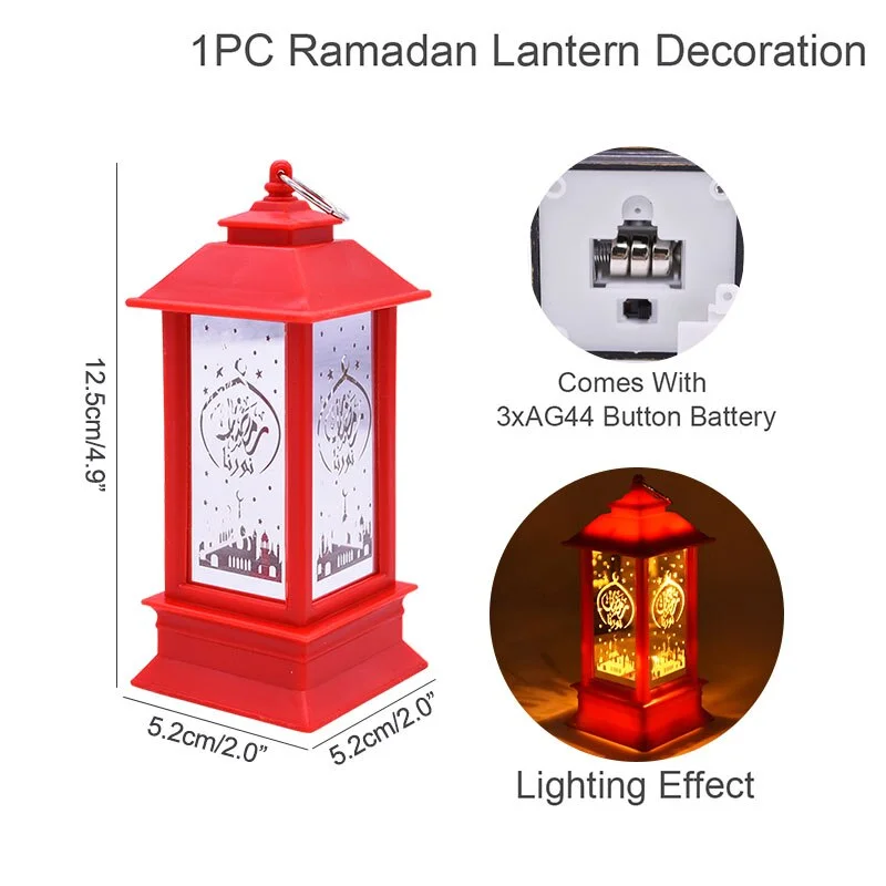LED Ramadan Lantern Wind Lights Ramadan Decorations For Home Eid Mubarak Islamic Muslim Festival Party Decor Ramadan Kareem Gift