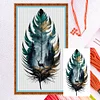 (US Local)Feather-11CT Counted Cross Stitch Kit(40x70cm)