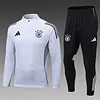 Joyfball 2025 Germany Half-Pull Training Suit White Football Shirt 1:1 Thai Quality