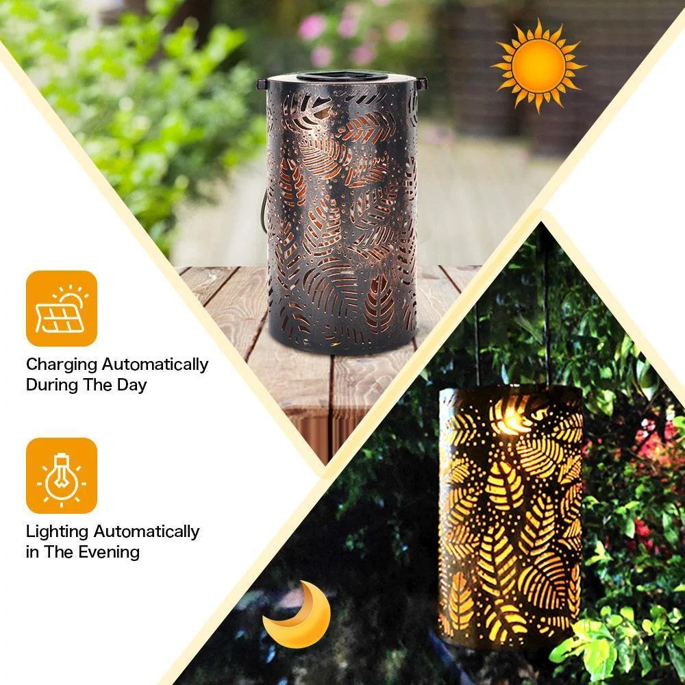 Solar Lantern Lights Outdoor Garden Hanging Lights