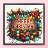 Christmas Wooden Sign-11CT Stamped Cross Stitch 50*50cm/19.69*19.69in tapestrymarket