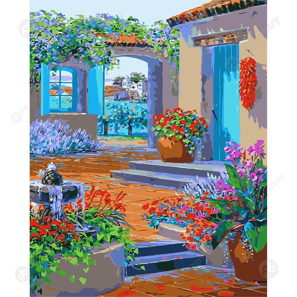 

40*50CM Paint By Numbers-Garden, 501 Original