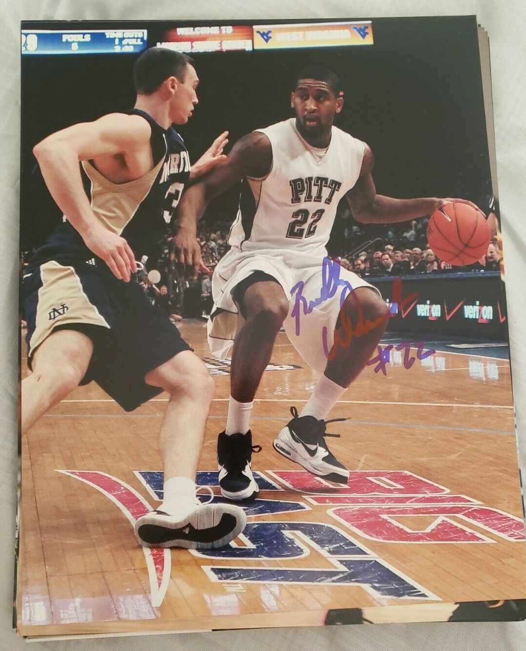 BRAD BRADLEY WANAMAKER PITTSBURGH PANTHERS SIGNED AUTOGRAPHED 8X10 Photo Poster painting W/COA