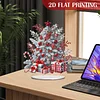 (US Local)Snow Xmas Tree DIY Table Top Diamond Painting Desktop Ornaments Kit