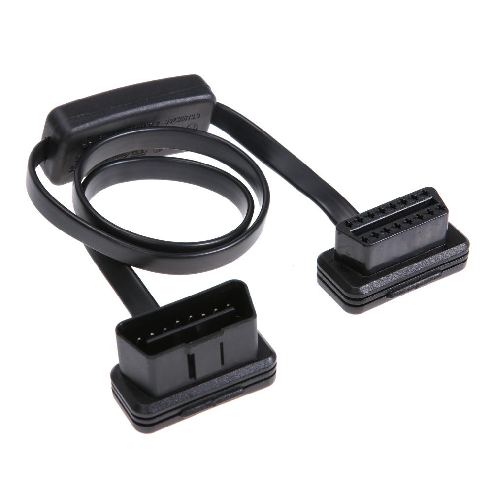 

16 Pin Flat Obd 2 Auto Elm327 Extension Cable With Switch Adapter Connector, 501 Original