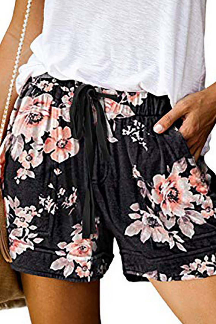 Casual Print Straight Mid Waist Straight Full Print Bottoms(3 Colors) - Life is Beautiful for You - SheChoic