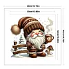 Winter Coffee Gnome-11CT Stamped Cross Stitch 40*40cm