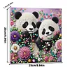 Framed Diamond Painting - Special Shaped - Panda (25x25cm)