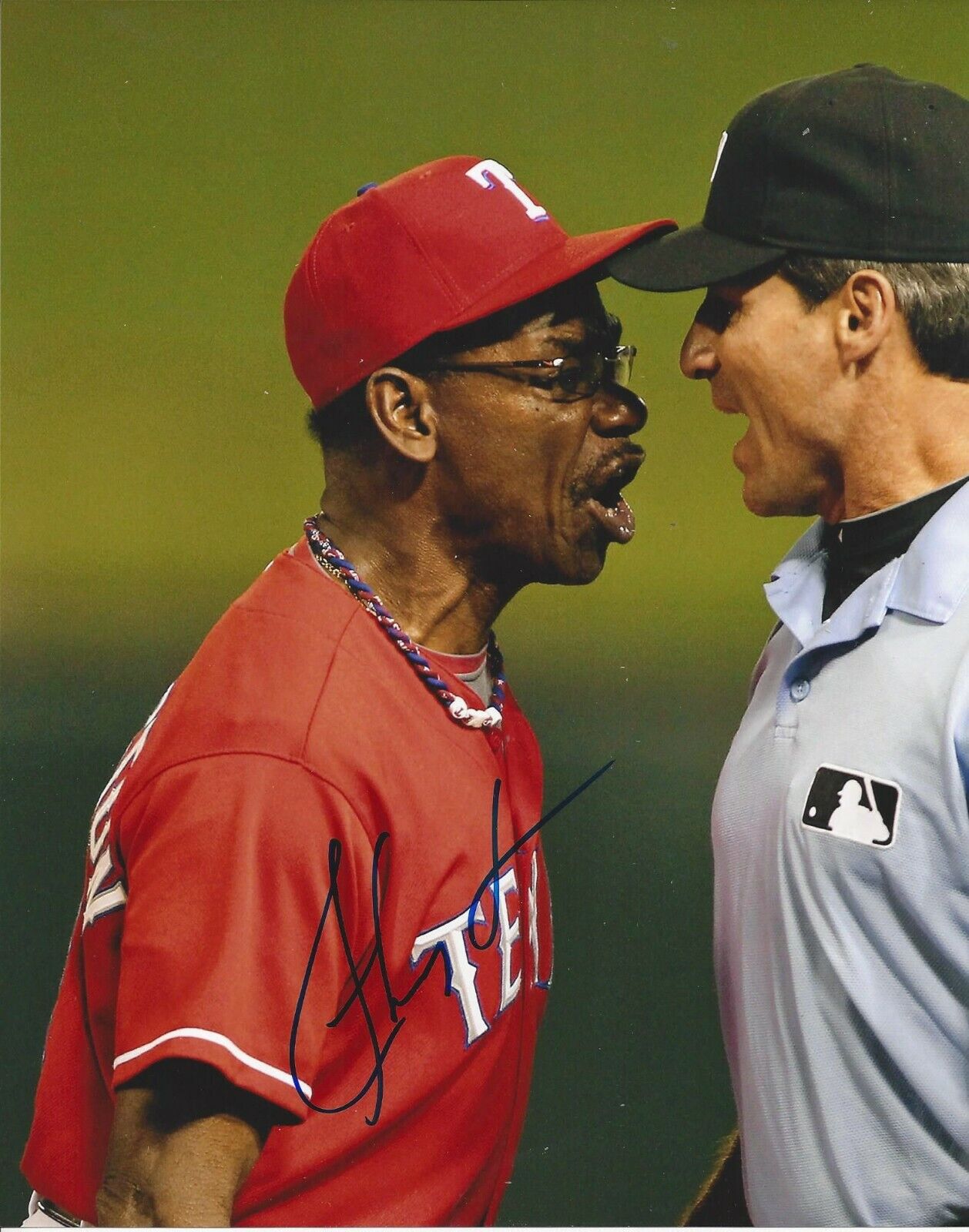 Ron Washington Autographed 8x10 Texas Rangers#S471