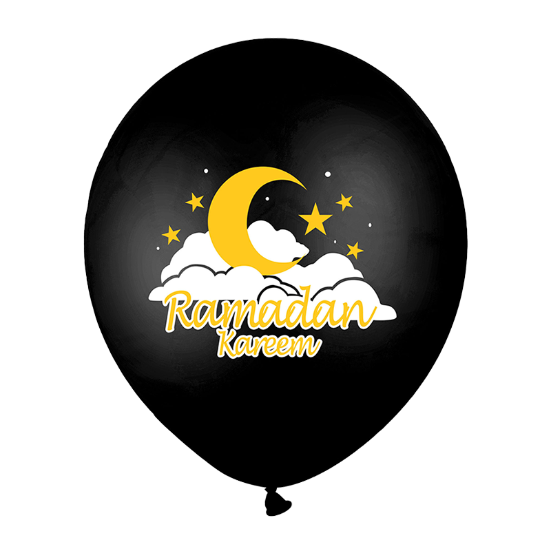 10pcs Eid Mubarak Metal Latex Balloon Ramadan Kareem Decoration Air Globos Ramadan Mubarak Muslim Islamic Festival Party Decor