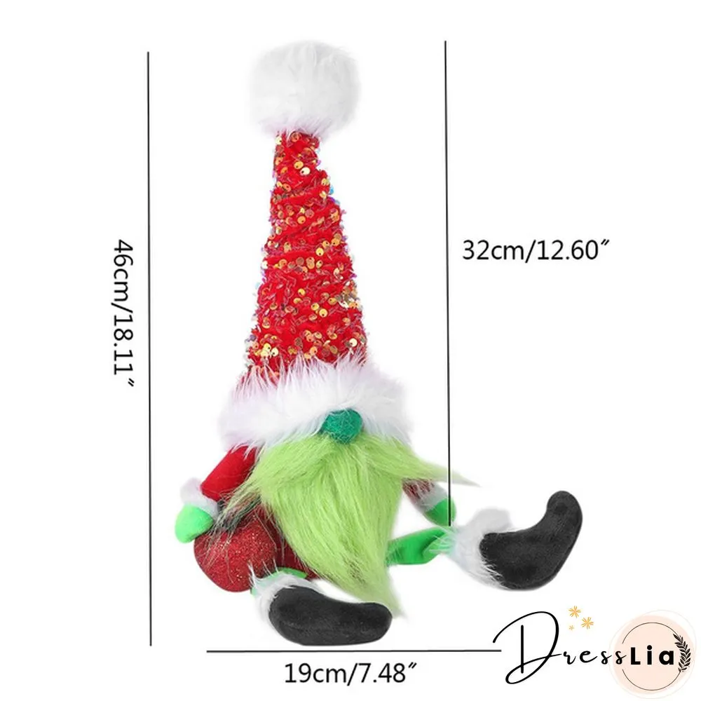 1Pcs Thanksgiving Christmas Dwarf Decoration Faceless Doll Gnomes Plush Elf Toy Gift