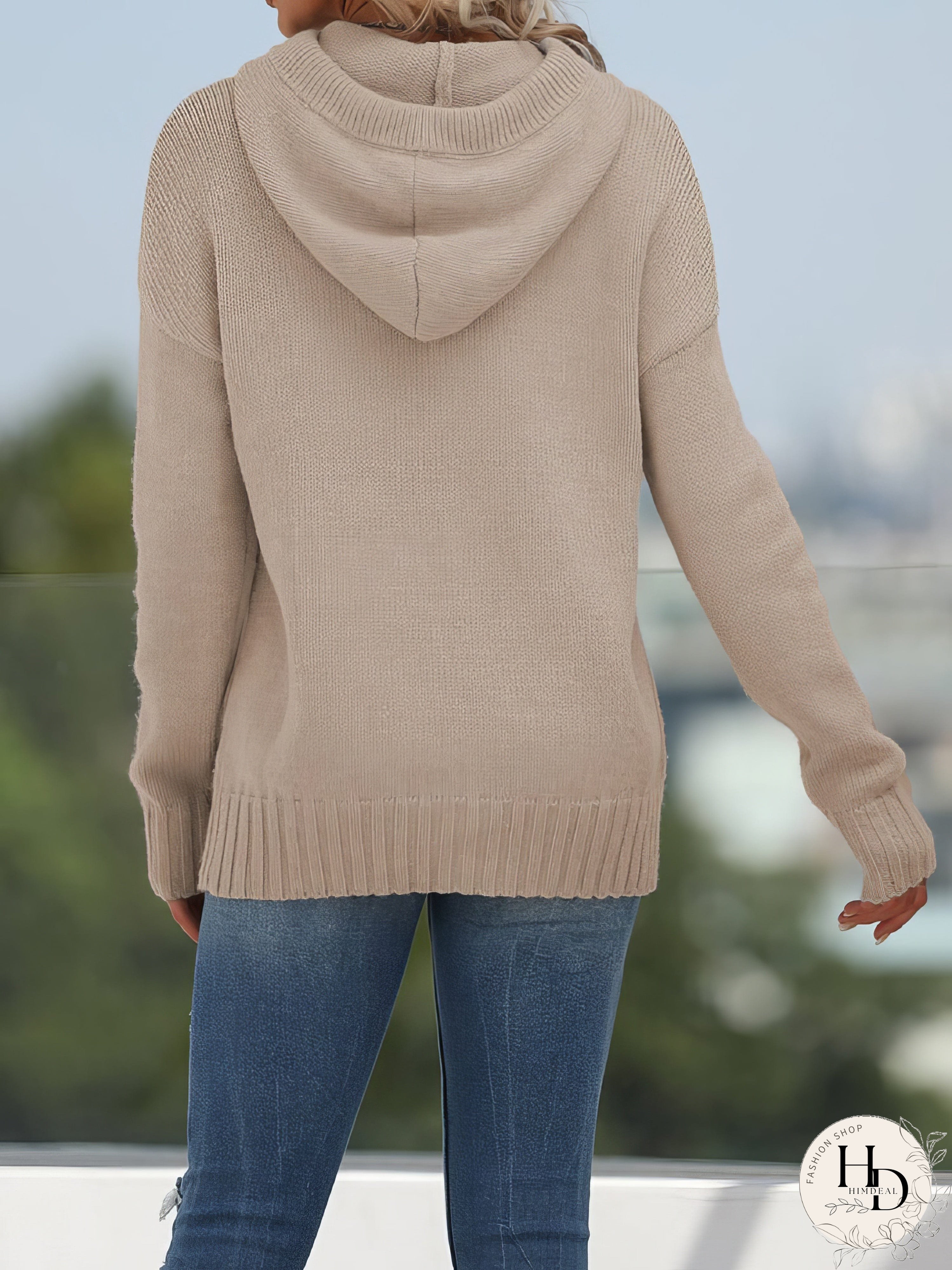 Women's Knit Hooded Sweater