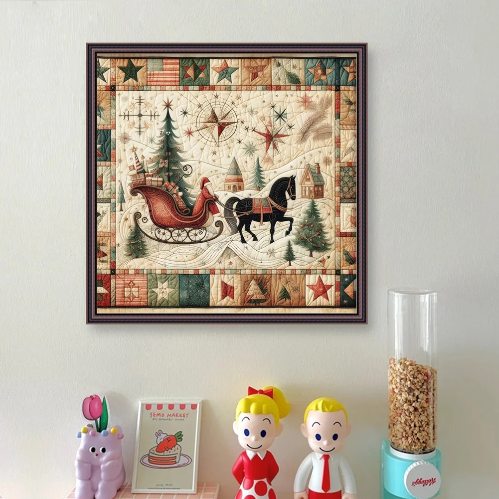 11CT Stamped Cross Stitch Pillowcase - Sleeping Hedgehog(Canvas|45*45CM) - Eco-Friendly Cotton Thread