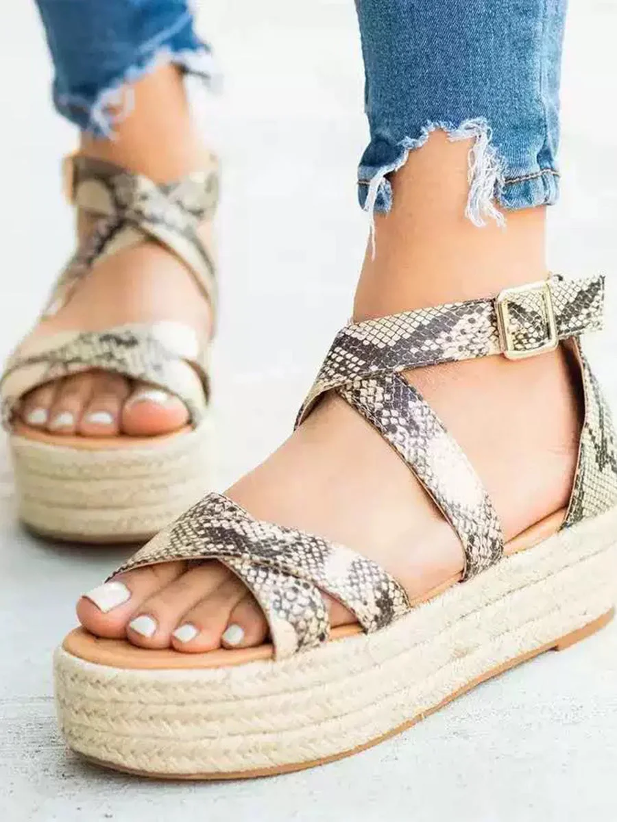 Trendy platform sandals