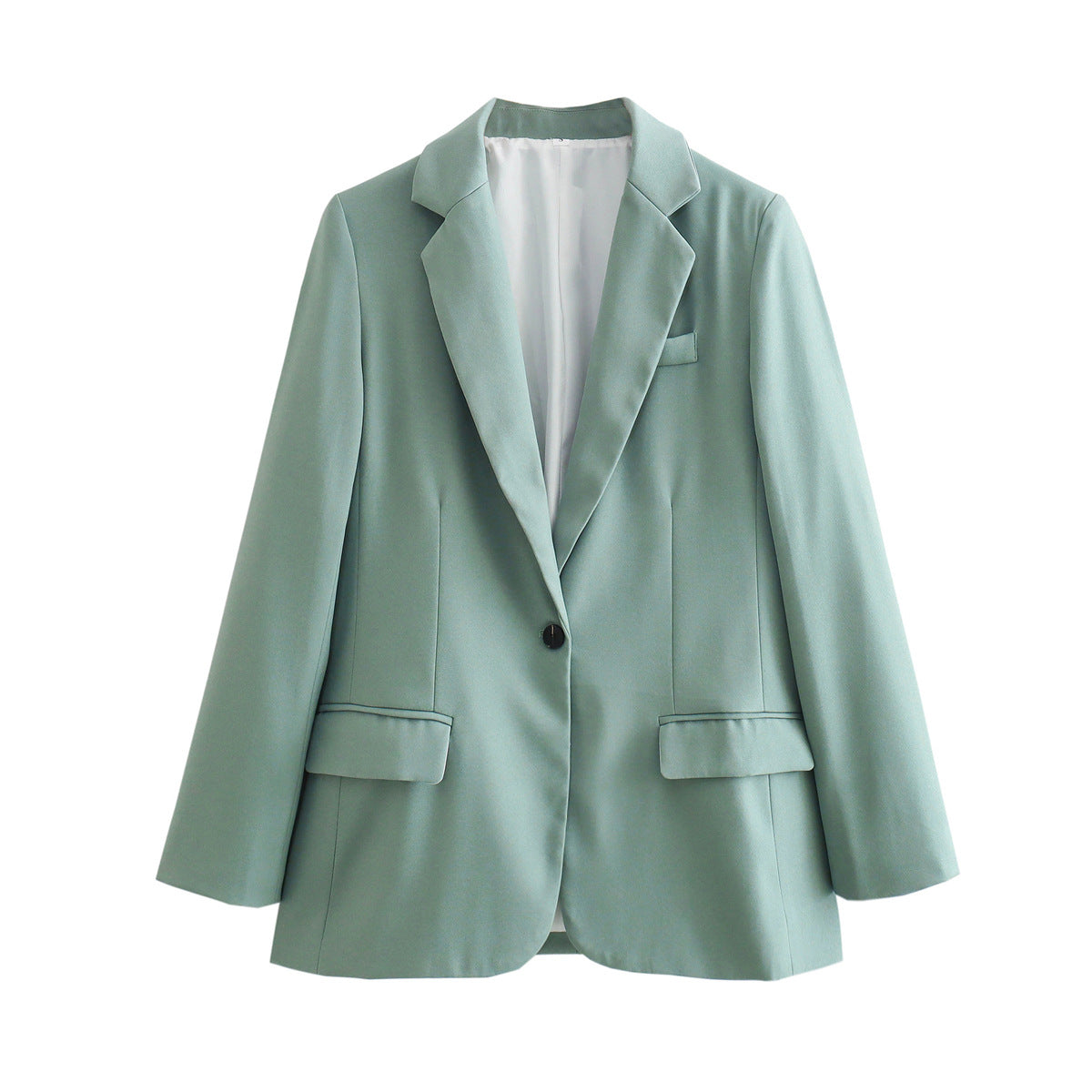church outfit Spring Lazy Style 3 Colors One Button Casual Loose Suit Jacket