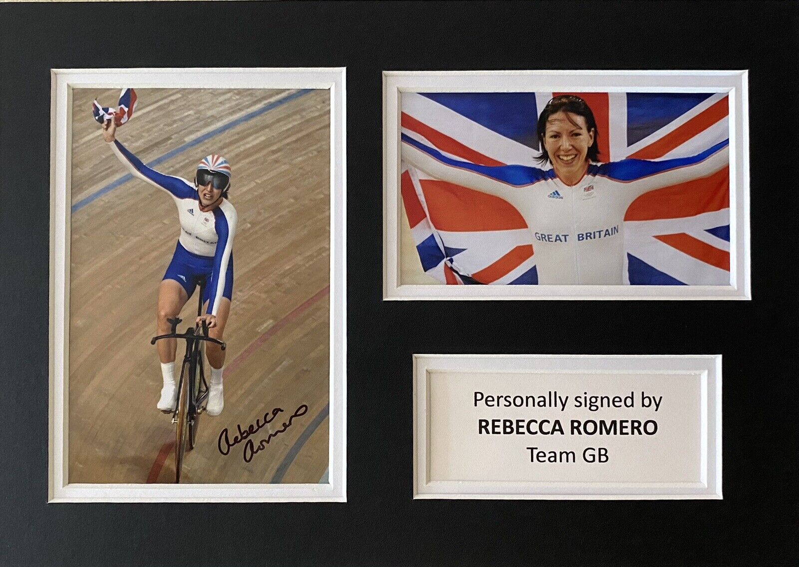 Rebecca Romero Hand Signed Photo Poster painting In A4 Mount Display - Olympics - Team GB