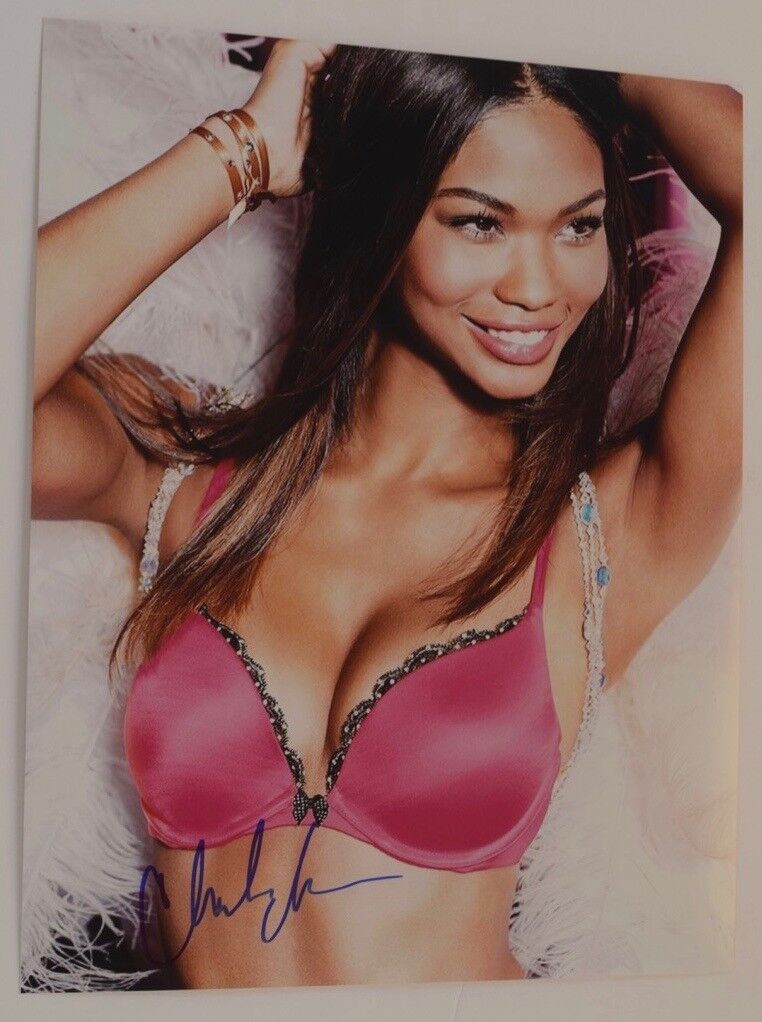 Chanel Iman Signed Autographed 11x14 Photo Poster painting Hot Sexy SI Swimsuit Model COA VD