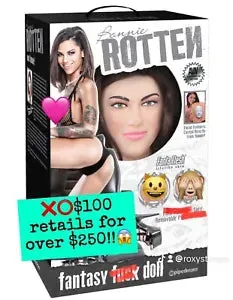 Pipedream Sex Doll Bonnie Rotten-fantasy F Doll- Medium Size-tattooed-dark  Head
