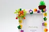 Potted Plants DIY Building Block Photo Frame Kit,Creative Handmade Assembled Photo Frame Handmade Craft Gift Home Tabletop Display Decor