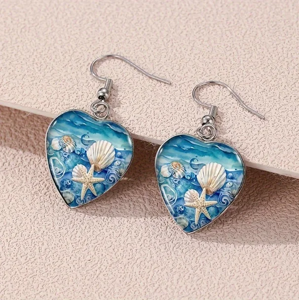 Summer Shell Starfish Earrings