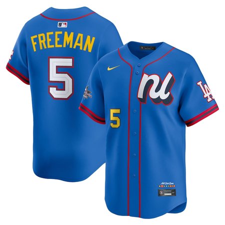 Youth National League #5 Freddie Freeman  Blue 2025 All-Star Edition Limited Player Jersey