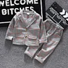 Kid Boy Baby Plaid Tracksuits 3 Pcs Sets