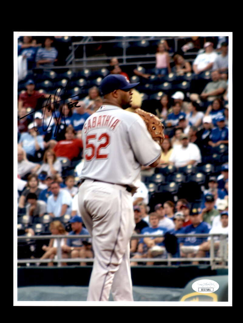 Cc Sabathia JSA Coa Hand Signed 8x10 Photo Poster painting Autograph