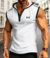 Men's Hooded Muscular Sleeveless Hooded Shirt