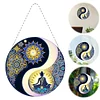 (US Local)Acrylic Diamond Painting Hanging Pendant Diamond Art Window Pendants (B)