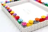Flower Garden DIY Building Block Photo Frame Kit,Creative Handmade Assembled Photo Frame Handmade Craft Gift Home Tabletop Display Decor