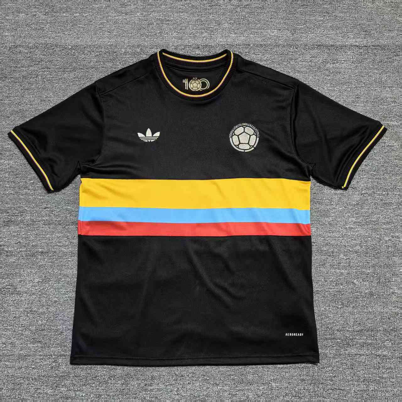 2025 Colombia National Team 100th Anniversary Edition Black Football Shirt