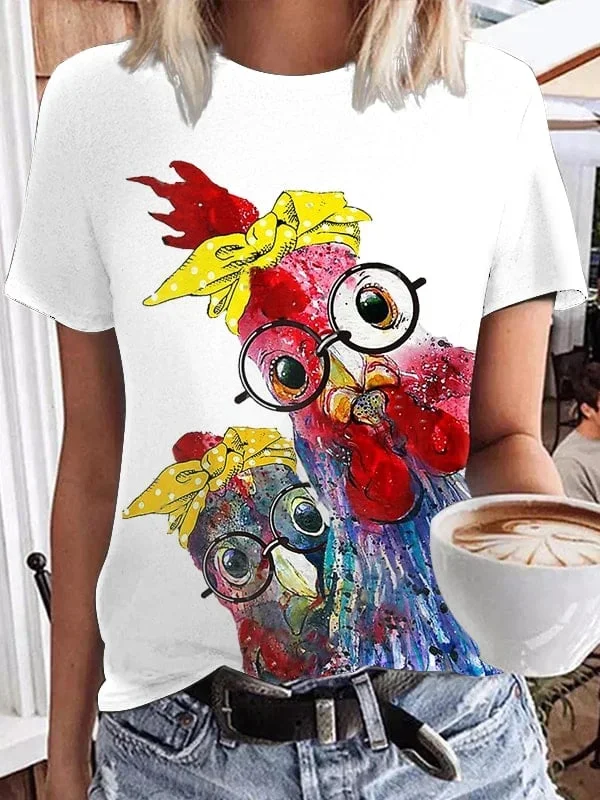 Women's Funny Rooster T-Shirt