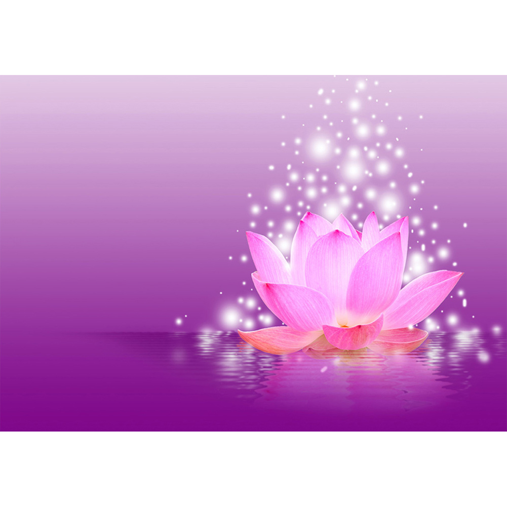 

Lotus Flower - Round Drill Diamond Painting - 30*40CM, 501 Original