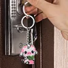 Bead Embroidery - Cow Beaded Counted Cross Stitch Keyring