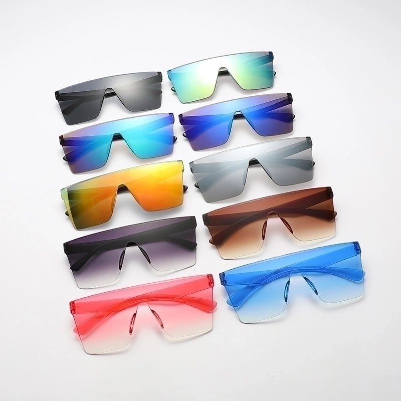 Streetwear Solid Color Pc Square Frameless Men’s Sunglasses