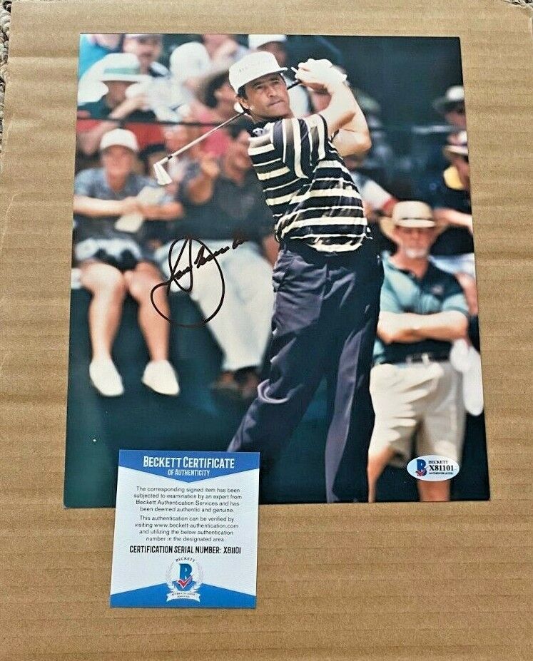 SEVE BALLESTEROS SIGNED PGA GOLF 8X10 Photo Poster painting BECKETT CERTIFIED #2