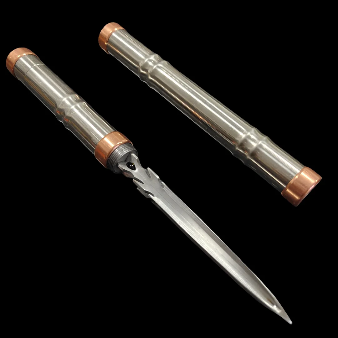 The quenched fine steel rod can be reversely connected to the sword, handicraft ornaments collection