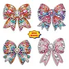 4pcs DIY Color Rhinestone Bow Diamond Painting Brooch