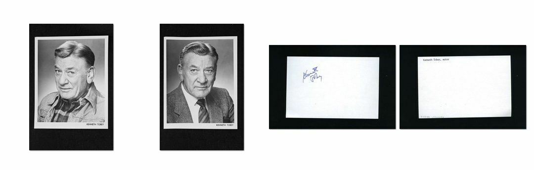 Kenneth Tobey - Signed Autograph and Headshot Photo Poster painting set - A Year in the Life