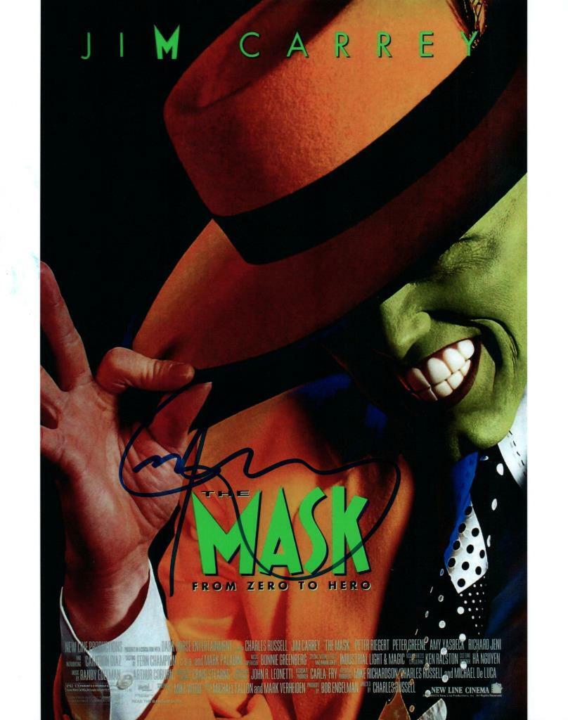 Jim Carrey Autographed 8x10 Photo Poster painting signed Picture + COA