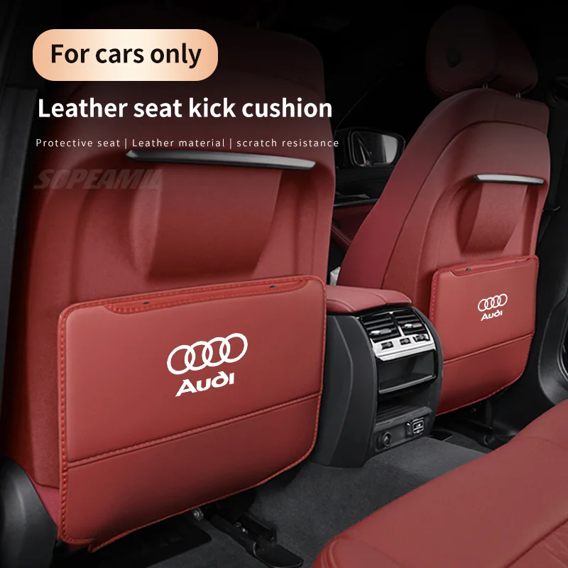  Car Seat Back Storage Bag Rear Backrest Protection Anti-kick Pad