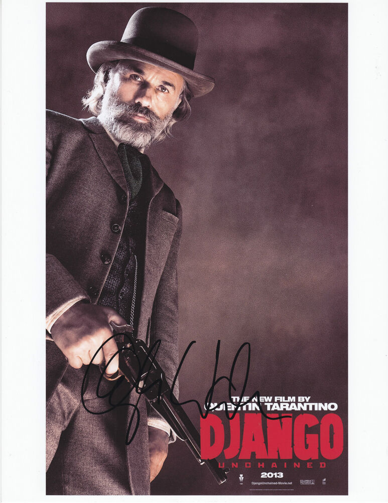 Christoph Waltz - DJANGO UNCHAINED - signed 8.5x11