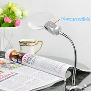 Magnifying Glass Desk Lamp with Clamp for Diamond Painting Cross Stitches