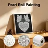 DIY Pearl Painting Butterfly Heart for Home Wall Decor(25x25cm)