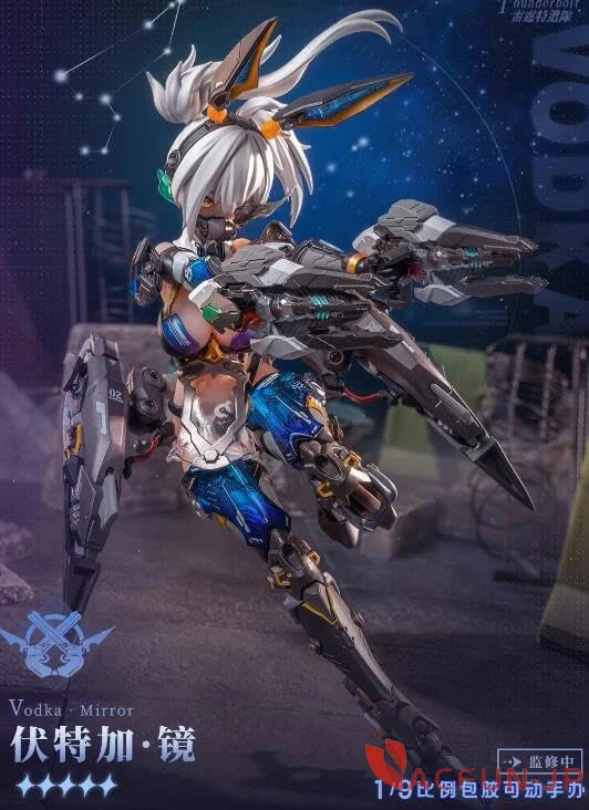 予約]AniMester 核金重構 thunderbolt 1/9 機甲少女 可動 美少女