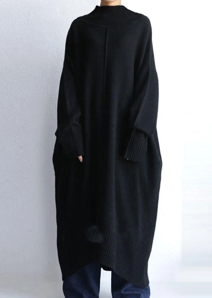 Olinea Highneck Dress Black